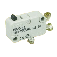 Essen MV25-12 16A miniature Microswitch with plain plunger & screw terminals